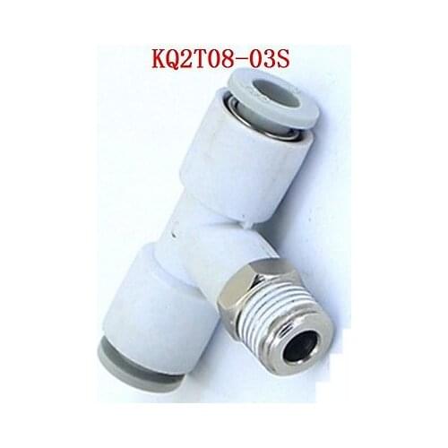 KQ2T08-03S Male Branch Tee One-Touch Fitting Push In Connector Applicable Tube 8mm Port Size G3/8" KQ2T0803S SMC Type