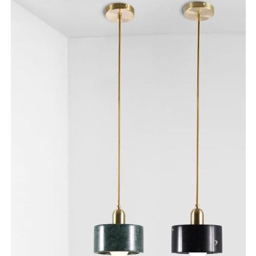 Huitong Nordic small chandelier marble personality modern simple bar restaurant bedroom bedside net red line lamp