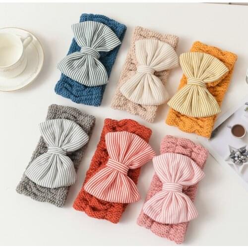 QCOOLJLY New Winter Headbands Makeup Women Bow Wash Face Stretch Hairbands Cute Girls Designer Headwear Hair Accessories