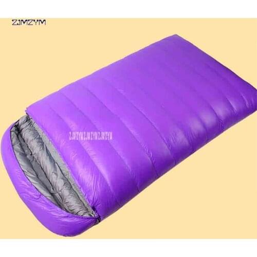 New Arrival CS108 Duck Down Sleeping Bag Adult Outdoor Winter Thick Camping 2 Person Capacity Portable Ultra Light Sleeping Bag