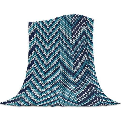 Living Room Sofa Blanket Woolen Totem Arrow Shape Children Soft Throw Blanket Travel Airplane Hotel Portable Warm Thin Blanket