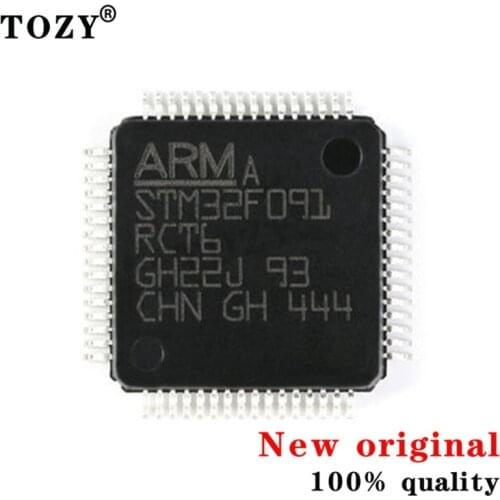 Original stm32f091rct6 lqfp-64 arm Cortex-M0 32-bit MCU