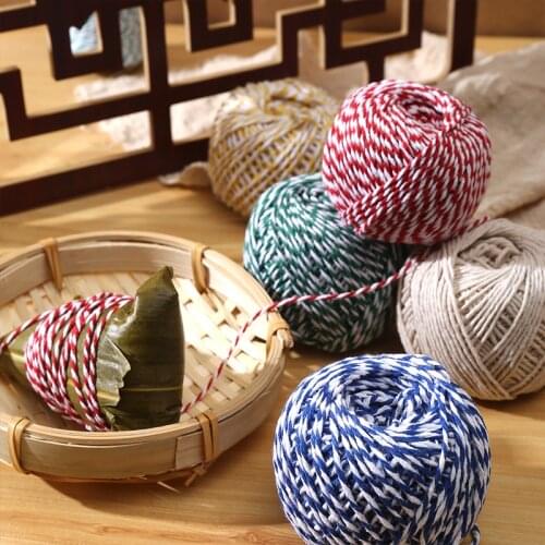 Rice dumplings, cotton rope, tying and binding rope, cotton rope, food-grade material