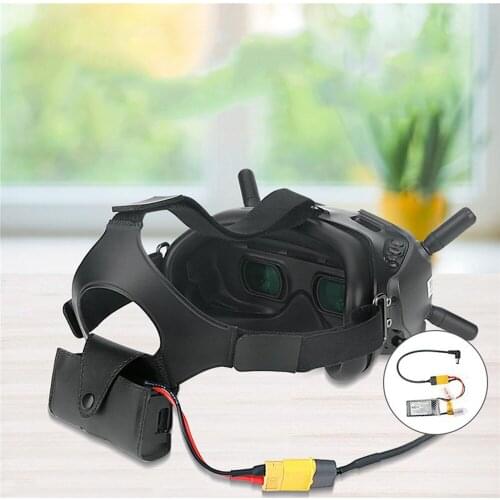 Battery Storage Bag T/ XT60 Revolution DC Head/ Cable for DJI FPV V2 Flight Glasses Drone Accessories RCSTQ