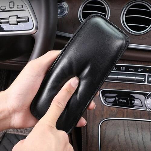 Universal Leather Knee Pad for Car Interior Pillow Comfortable Elastic Cushion Universal suitable for all of the car