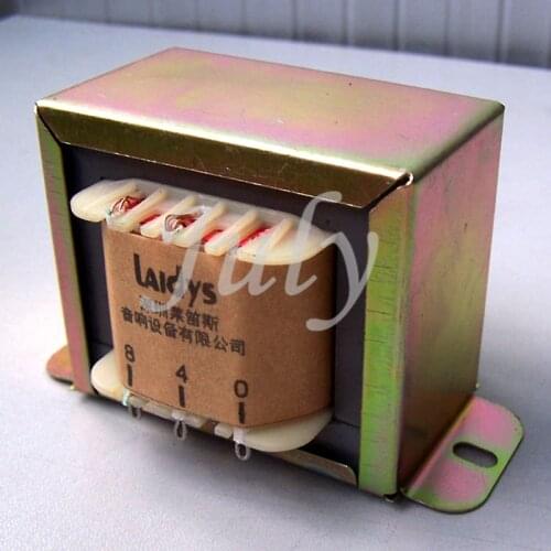 Output audio transformer for single-ended amplifier, Z11 silicon steel sheet, power 8-10W, 100mA, 20Hz-40KHz, -3dB