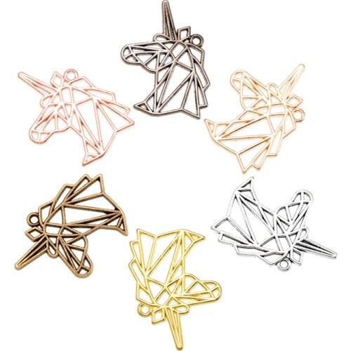 YuenZ 8pcs New Product 6 color unicorn Charms Pendant Jewelry Metal Alloy Jewelry Marking 28*20mm D9310