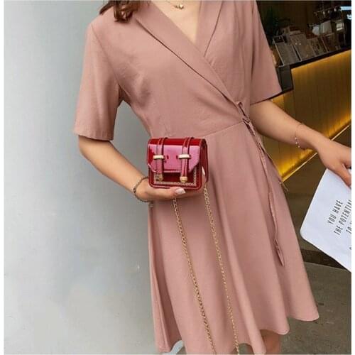 Mini Female Bag Shoulder Bag Crossbody Bag 2020 Spring and Summer New Korean Version of The Wild Messenger Lingge Shoulder Bag