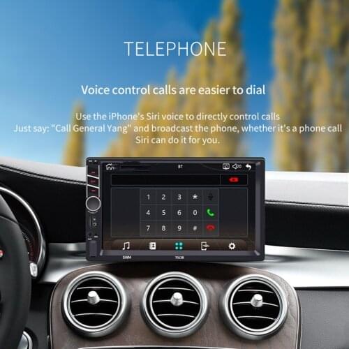 2 din Touch Screen Car MP5 Player mirror link TF/FM/USB/AUX/Bluetooth 7" HD car player