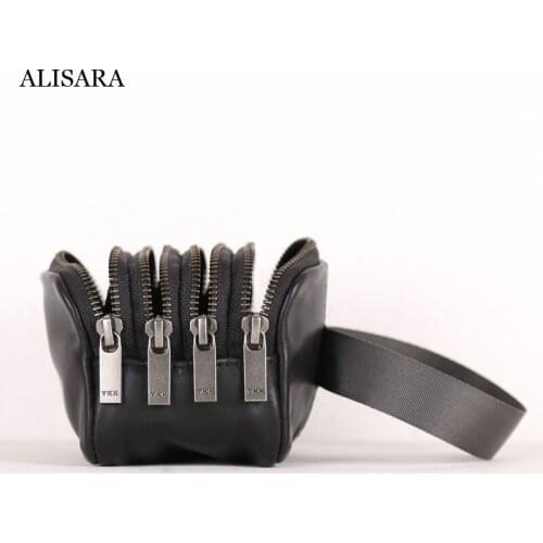 Alisara Storage Coin Pouch First Layer Cow Leather High Quality Multifunctional Organizer Small Bag Coin Purses Card Pack Unisex