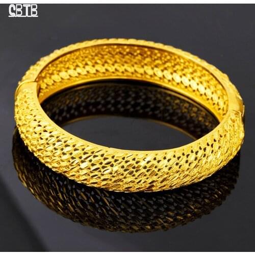 Ethiopian Bracelet Muslim Womens Bracelet Gold Dubai Bride Wedding Accessories Bracelet Africa Arabian Turkey Jewelry Gift