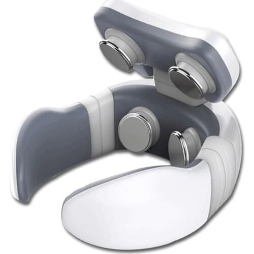 Smart 4D Electric Neck Massager Magnetic Pulse Heated Far Infrared Heating Pain Relief Cervical Massage with Remote Control