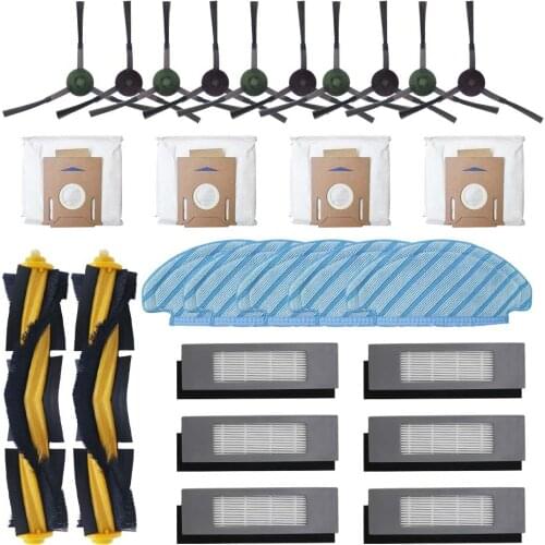 Main / Side Brush For ECOVACS DEEBOT OZMO T8 / T8 AIVI Robot Vacuum Cleaner Dust Bag Filter Disposable Mop Cloth Accessories
