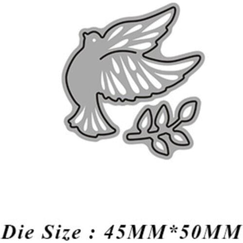 Metal Cutting Dies for 2021New Scrapbooking Little Pigeon Frame Edge No Stamps Crafts Background Cutter Paper Cardmaking Stencil