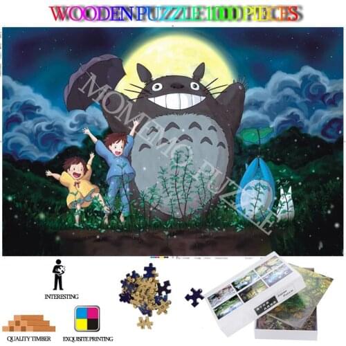 My Neighbor Totoro adults Puzzle 1000 Pieces wooden jigsaw puzzles cartoon anime DIY jigsaw puzzle games for kids nice gifts