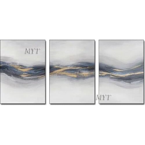 MYT Artwork Hand Painted Abstract Oil Paintings on Canvas Modern Wall Art Picture Living Room Bedroom Wall Decor No Framed