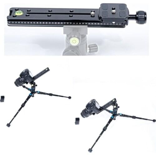 New design 200mm Rail Nodal Slide Metal Quick Release Clamp with PU50 Plate for camera DSLR