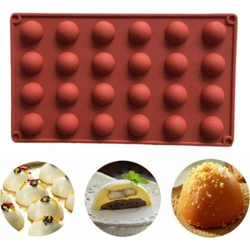 15/24 Half Ball Sphere Silicone Cake Mold Muffin Chocolate Cookie Mould Baking Tool Reusable Chocolate Silicon Mold