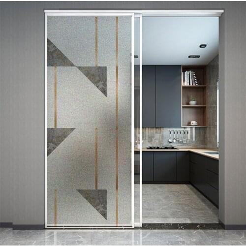 Geometry Frosted Window Sticker Opaque electrostatic Glass Film office Privacy Self-adhesive decorative film 80x120cm