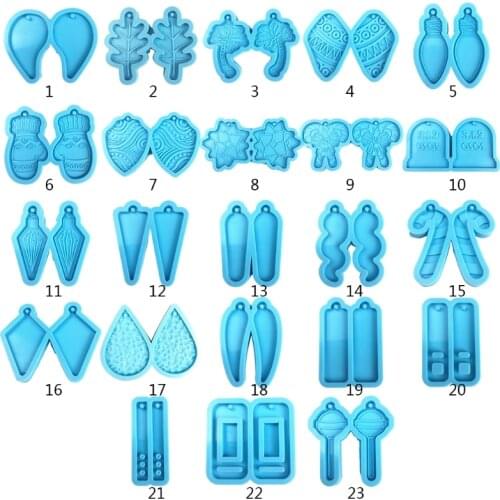 Earrings Epoxy Resin Mold Eardrop Dangler Pendant Silicone Mould DIY Crafts Jewelry Casting Tools