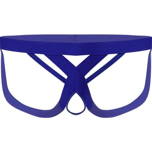 Sexy Open Crotch Erotic Lingerie Mens Micro Thongs Panties G-String Open Butt Underwear Crotchless G-string Jockstrap Underpants