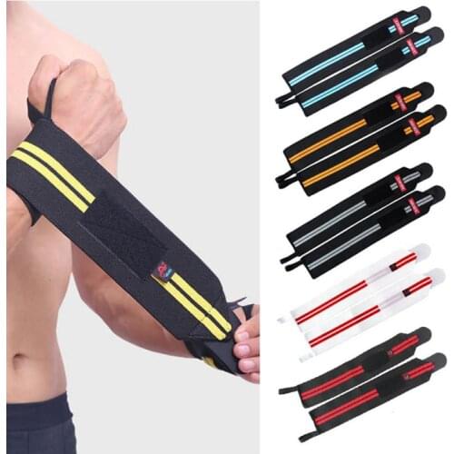 1pcs Wristband Wrist Support Weight Lifting Gym Training Wrist Support Brace Straps Wraps Crossfit Powerlifting Gym Fitness