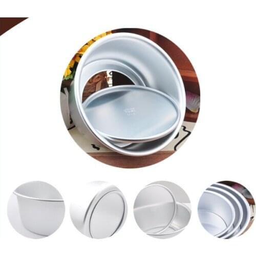 1PC Aluminum Alloy Cake Mold Nonstick Bottom 2 4 5 6 7 8 9 10 12 inch Round Cake Baking Mould Pan Bakeware Tools ELB 153