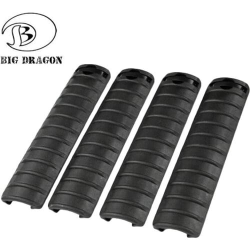 4x BIG DRAGON KAC Rail Cover Pieces for Tactical Airsoft Rifle AEG M4 M4A1 Hunting Jinming CS Game Toy Gun Gel Ball Accessory