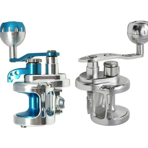 Aluminum Fishing Jigging Reels Left/Right Handle 6.3:1 Fishing Reel Slow Jigging Reel Drum Reel Rod Trolling Conventional Reel