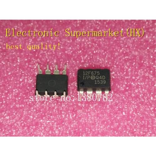 Free Shipping 50pcs/lots PIC12F675-I/P 12F675 DIP8 New original IC In stock