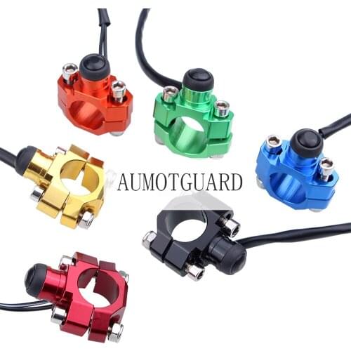 CNC Universal Motorcycle Engine Stop Start Kill Switch Button With Mounting Backplate For For Honda CR125 CRF250 CRF450 XR250 Mo