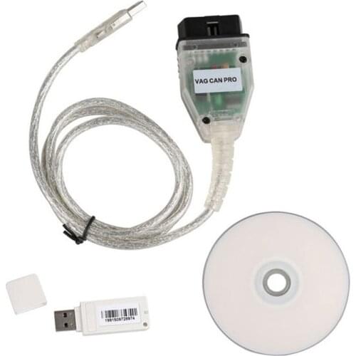 Beyisi VAG CAN PRO V5.5.1 with FTDI FT245RL Chip VCP OBD2 Diagnostic Interface vag can pro USB Cable Support Can Bus UDS K Line