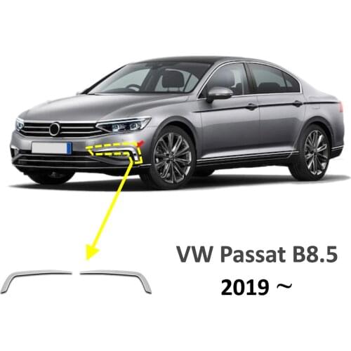 For New Passat B8.5 Fog Light Chrome Bezel (2019-2020) Stainless, High Quality