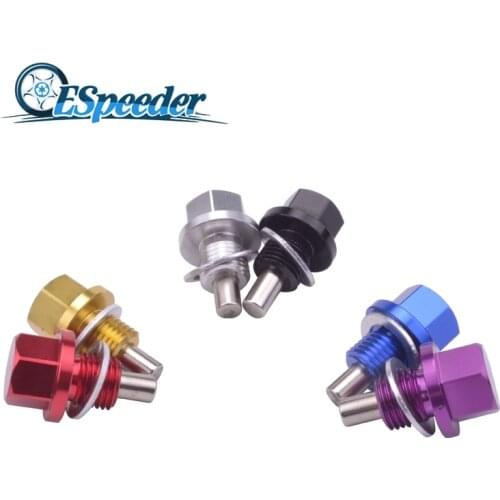 ESPEEDER M18*1.25 Magnetic Oil Drain Plug Engine Oil Drain Magnetic Oil Pan Drain Plug Bolt Nut For Honda Mitsubishi Mazda