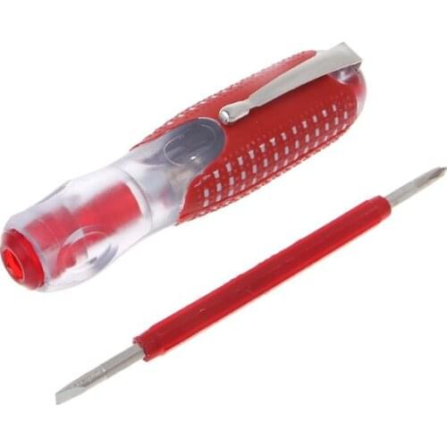 100-500V Voltage Indicator Cross & Slotted Screwdriver Electric Test Pen Durable Insulation Electrician Home Tool