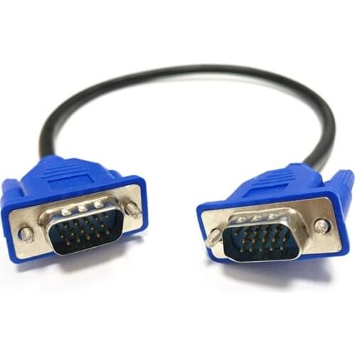 VGA Cable Male to MaleBraided Shielding High Premium HDTV VGA computer tv display signal short cable 0.3m/0.5m/1.3m