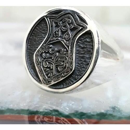 Shoe Sheriff Silver Men 'S Ring