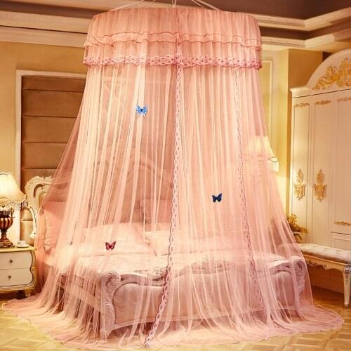Summer Children Kid Bedding Mosquito Net Romantic Baby Girl Round Bed Mosquito Net Bed Cover Bed Canopy For Kid Nursery