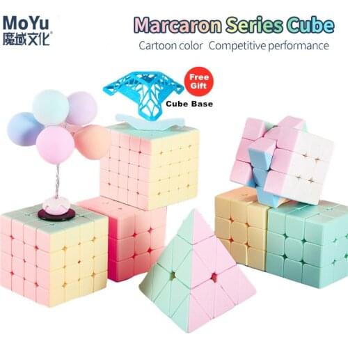 2020 Newest Macarons 2x2 3x3 4x4 5x5 Pyraminxed Magic Cube 3x3x3 speed cube Stickerless Neo Professional Puzzle Toy For Kids