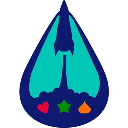 Metal Rocket water droplets paper die cutting dies for Scrapbooking/DIY Easter wedding Halloween Easter card