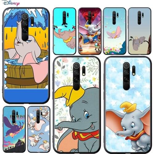 Disney Cartoon Animation Dumbo For Xiaomi Redmi 9A 9C 9 Prime GO 8A 7A 6A 5A 4X S2 Pro Plus Soft TPU Silicone Black Phone Case