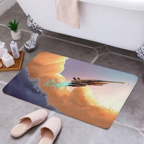 Normandy SR2 Mass Effect 3D Print Doormats Rectangle Non-Slip DoorMat Bedroom Kitchen Entrance Print Door rugs Dropshipping