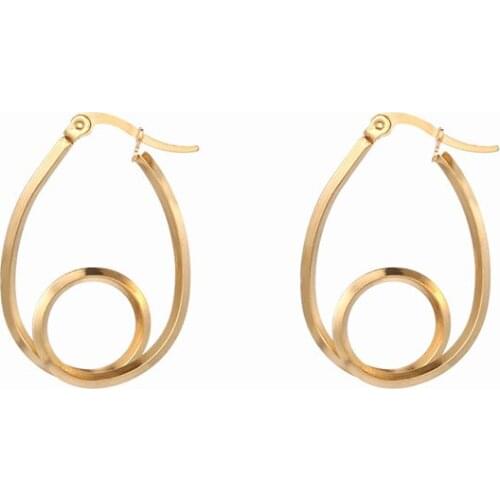 New Vintage Europe Earrings Fashion Jewelry Long Earrings Chain Metal Texture Earrings For Women Statement Earrings