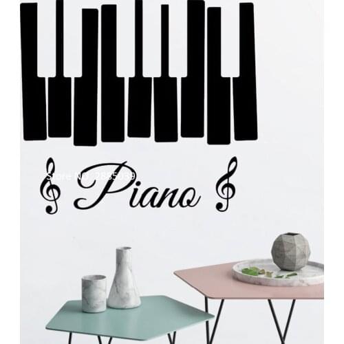 Piano Sign Wall Vinyl Decal Musical Notes Wall Sticker Treble Clef For Bedroom Living Room Home Decor Murals 3D Posters LC1125