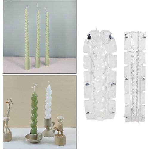 Plastic Candle Mold for Candle Making - Taper Candle Molds - DIY Soap Cake Craft Mould - for Christmas, Wedding, Anniversary