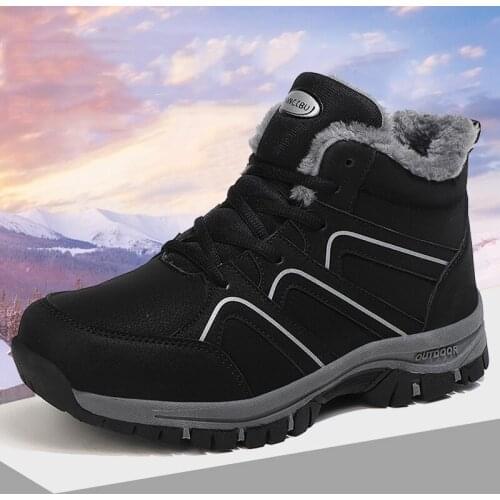 Hiking Shoes Men Outdoor Warm Hiking Boots Men Women Trekking Shoes Walking Climbing Shoes Mountain Boots Hunting Men Sneakers
