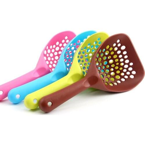 Useful Cat Litter Scoop Pet Cleanning Tool Plastic Cats Sand Shovel Pets Supplies Dog Food Spoons Kitten Toilet Cleaning Product