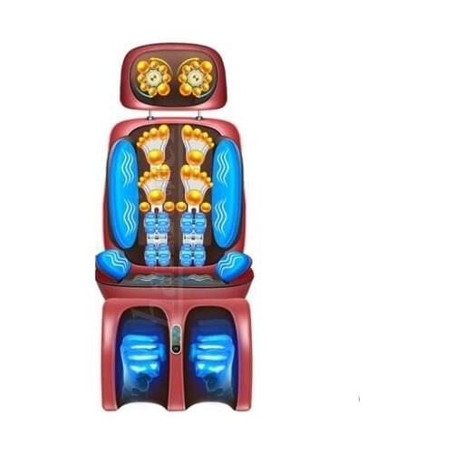 Cervical vertebra massager instrument neck waist back shoulder multifunctional whole body vibration massage chair cushion domest