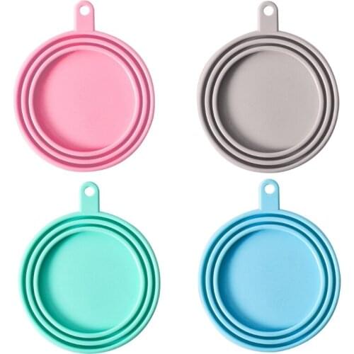 Pet Dog Silicone Canned Lid Reusable Can Cover Dog Food Fresh-keeping Tin Sealing Cap Pet Supplies