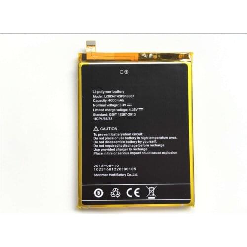 Umi Super Battery Replacement Li3834T43P6H8867 High Quality Large Capacity 4000mAh Back Up Battery For UMI Super Smart Phone